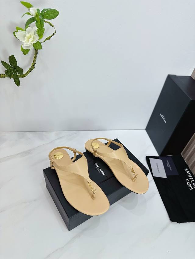 Factory Saint Laurent 25Ss Super Hot Sandals Single Shoes Counters Synchronized