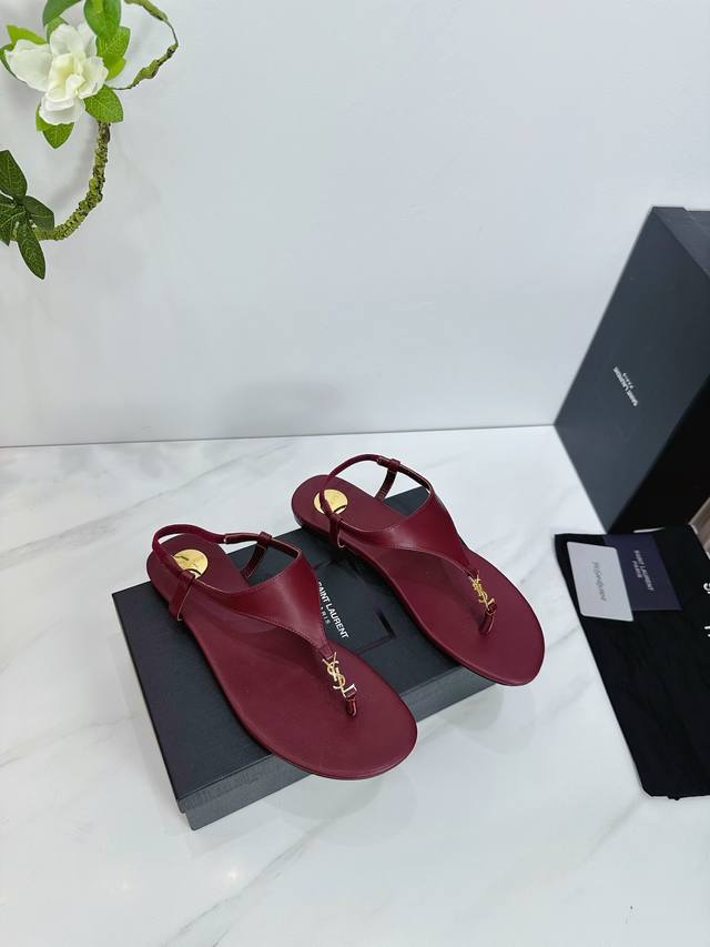Factory Saint Laurent 25Ss Super Hot Sandals Single Shoes Counters Synchronized