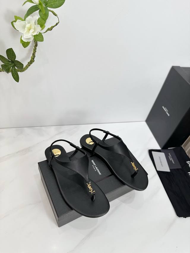 Factory Saint Laurent 25Ss Super Hot Sandals Single Shoes Counters Synchronized