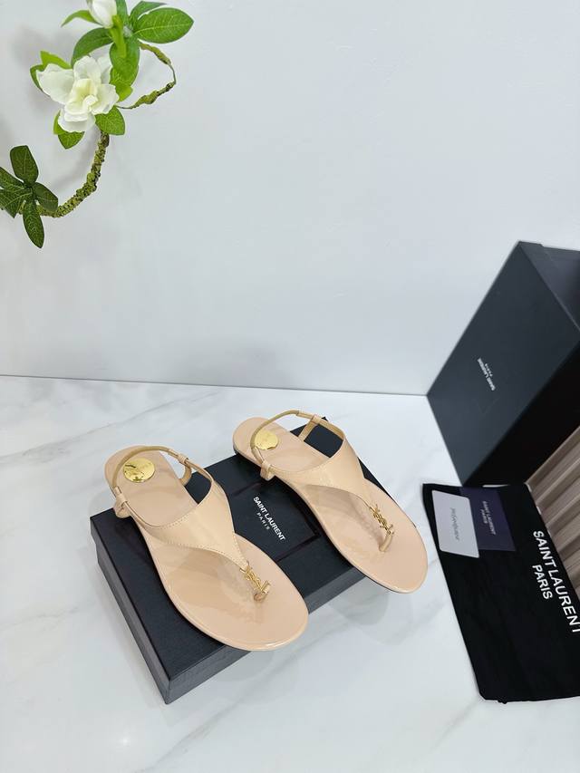 Factory Saint Laurent 25Ss Super Hot Sandals Single Shoes Counters Synchronized