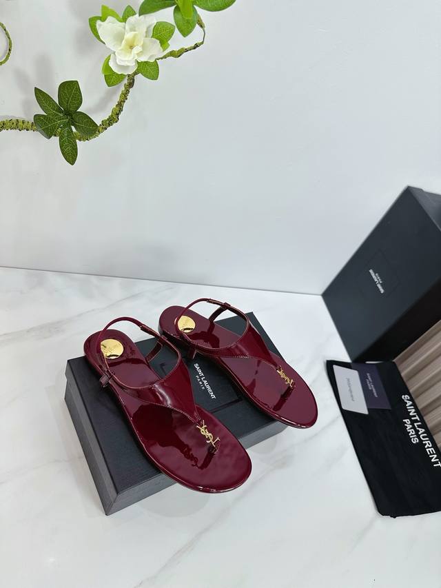 Factory Saint Laurent 25Ss Super Hot Sandals Single Shoes Counters Synchronized