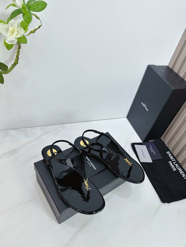 Factory Saint Laurent 25Ss Super Hot Sandals Single Shoes Counters Synchronized
