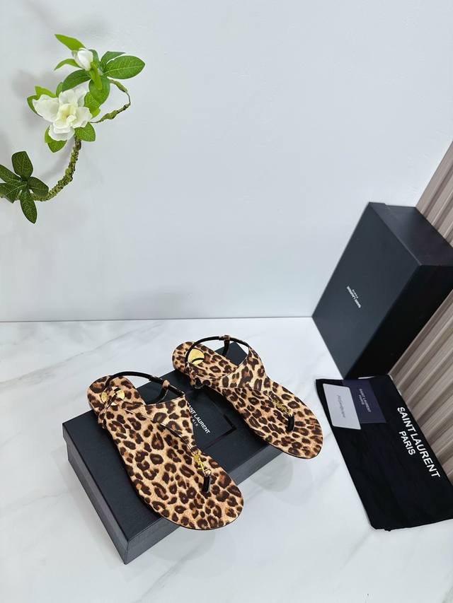 Factory Saint Laurent 25Ss Super Hot Sandals Single Shoes Counters Synchronized