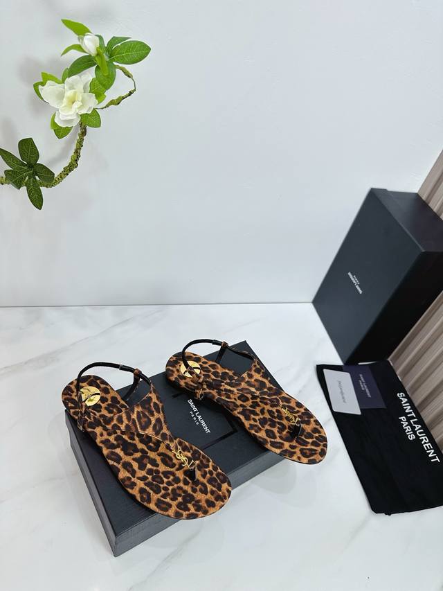 Factory Saint Laurent 25Ss Super Hot Sandals Single Shoes Counters Synchronized