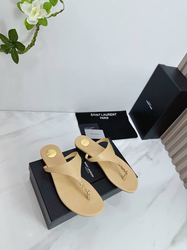 Factory Saint Laurent 25Ss Super Hot Sandals Single Shoes Counters Synchronized