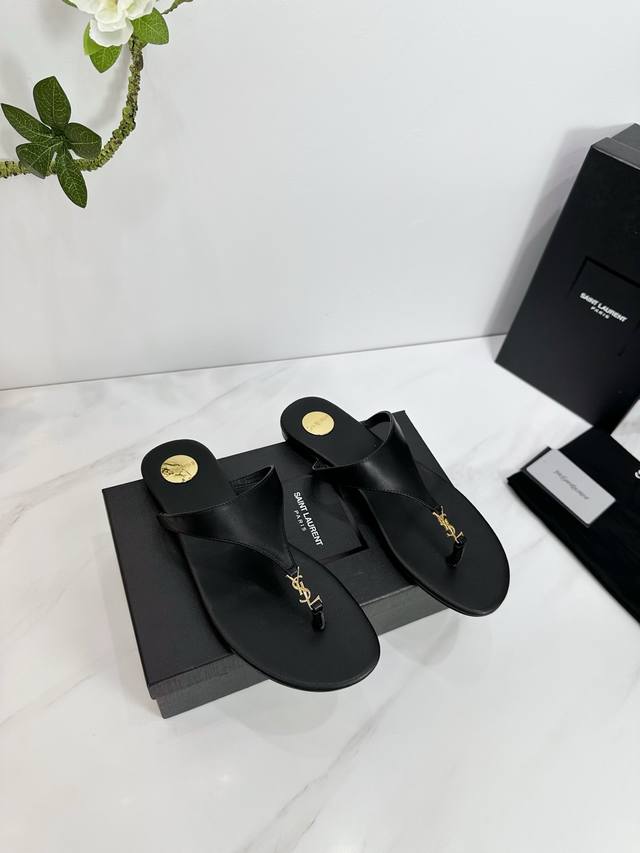 Factory Saint Laurent 25Ss Super Hot Sandals Single Shoes Counters Synchronized