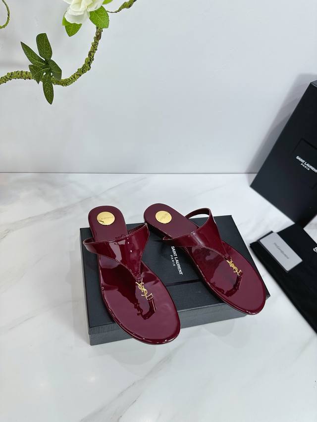 Factory Saint Laurent 25Ss Super Hot Sandals Single Shoes Counters Synchronized