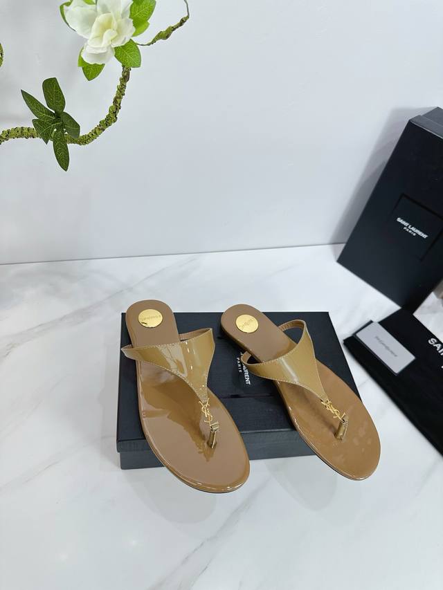 Factory Saint Laurent 25Ss Super Hot Sandals Single Shoes Counters Synchronized