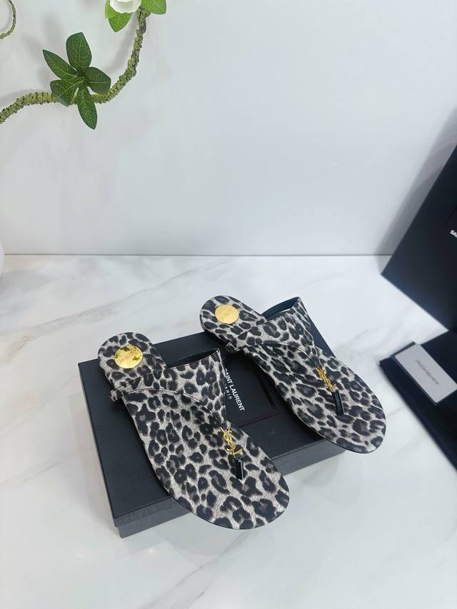Factory Saint Laurent 25Ss Super Hot Sandals Single Shoes Counters Synchronized