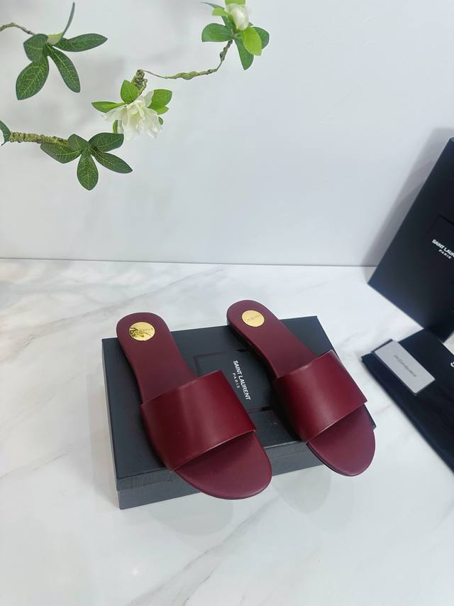 Factory Saint Laurent 25Ss Super Hot Sandals Single Shoes Counters Synchronized