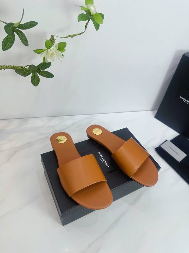 Factory Saint Laurent 25Ss Super Hot Sandals Single Shoes Counters Synchronized