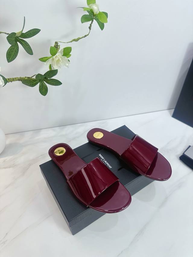 Factory Saint Laurent 25Ss Super Hot Sandals Single Shoes Counters Synchronized