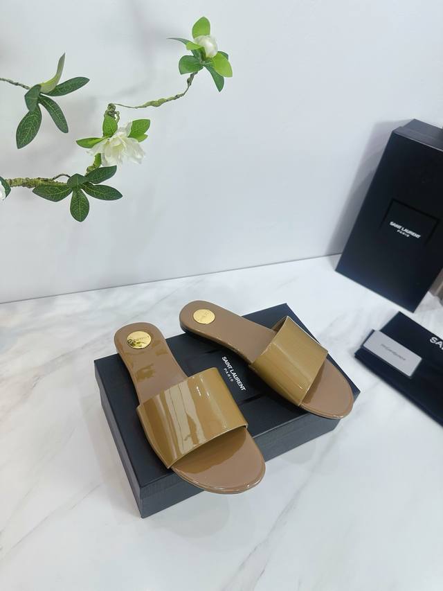 Factory Saint Laurent 25Ss Super Hot Sandals Single Shoes Counters Synchronized