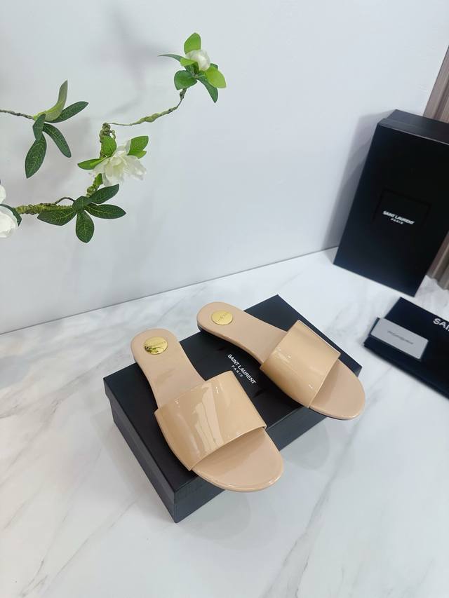 Factory Saint Laurent 25Ss Super Hot Sandals Single Shoes Counters Synchronized