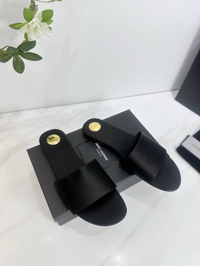 Factory Saint Laurent 25Ss Super Hot Sandals Single Shoes Counters Synchronized