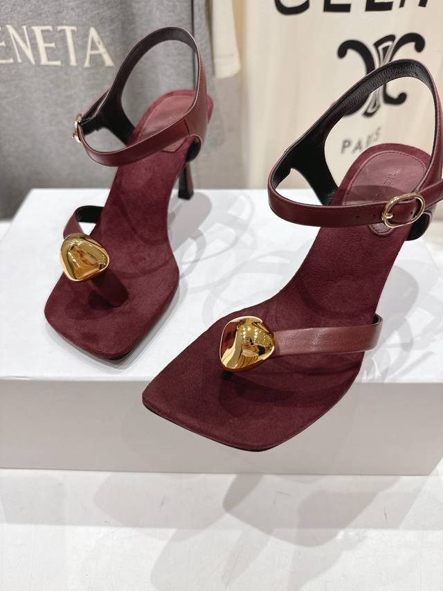 High Version Factory The Row 2025Ss Summer New Simple High-Heeled Sandals Very C