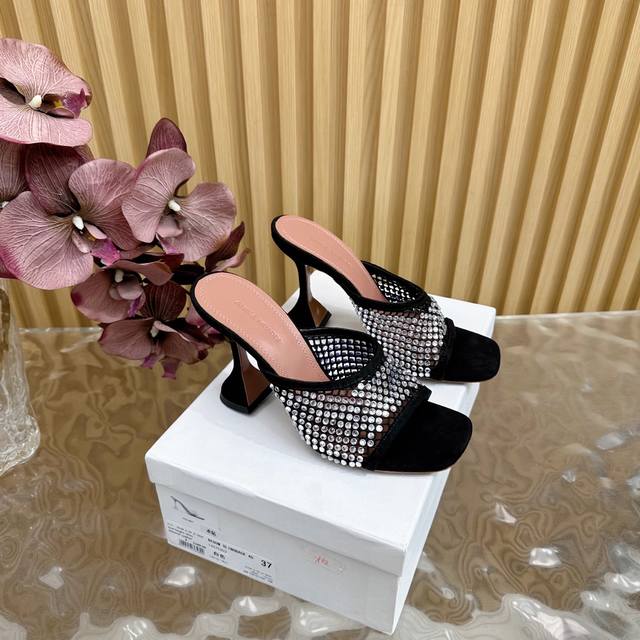 Our Top Version Cinderella Rhinestone Mesh Half-Slippers It Doesn't Matter If Th