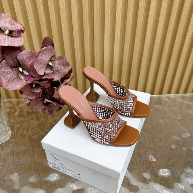 Our Top Version Cinderella Rhinestone Mesh Half Slippers It Doesn't Matter If Th