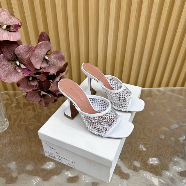 Our Top Version Cinderella Rhinestone Mesh Half-Slippers It Doesn't Matter If Th