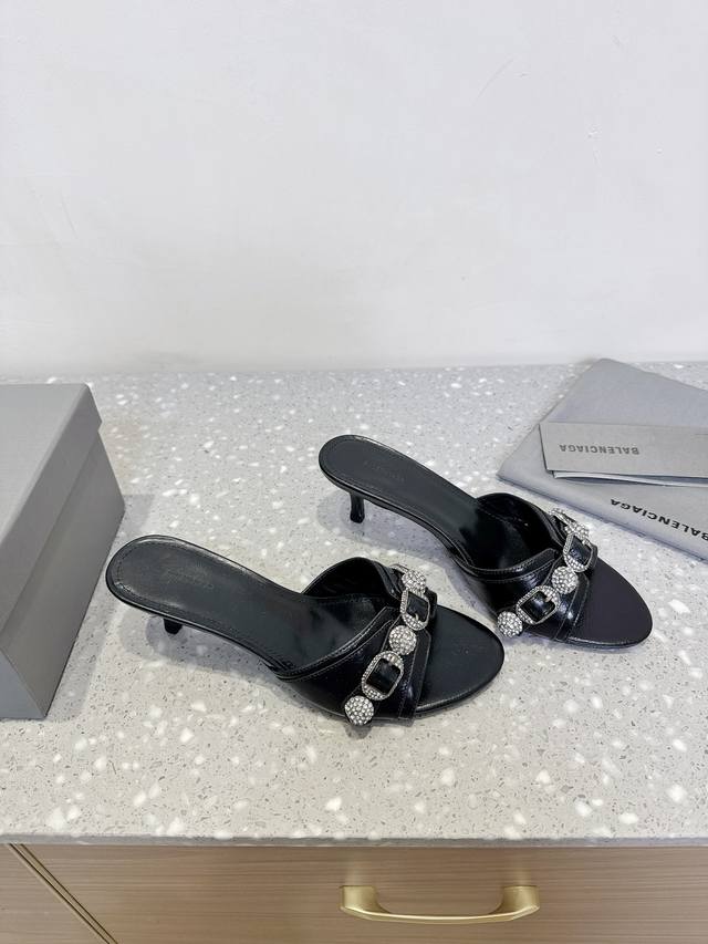 Diamond Buckle Balenciaga 25Ss Spring And Summer New Metal Rivet Slippers This P