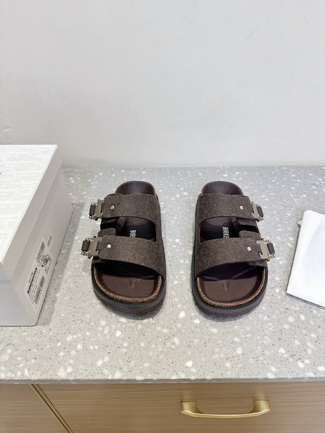 dior X Birkenstock Joint Milcno Sandals The Upper Part Of The Sole Is Dior's
