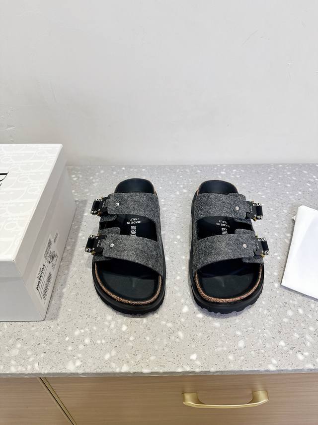 dior X Birkenstock Joint Milcno Sandals The Upper Part Of The Sole Is Dior's