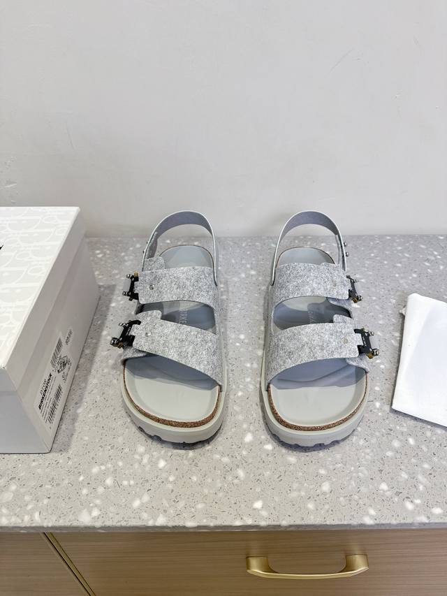 dior X Birkenstock Joint Milcno Sandals The Upper Part Of The Sole Is Dior's