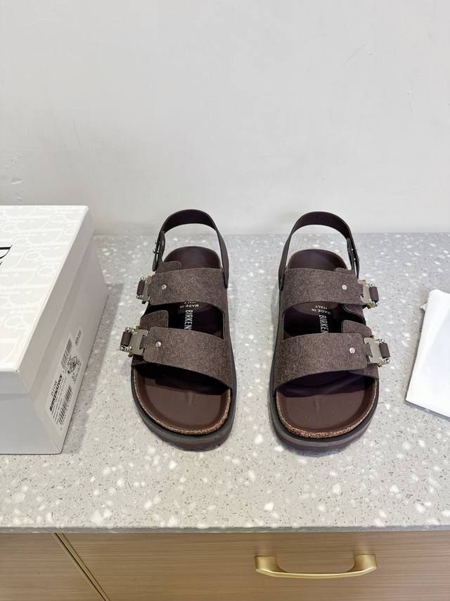 dior X Birkenstock Joint Milcno Sandals The Upper Part Of The Sole Is Dior's