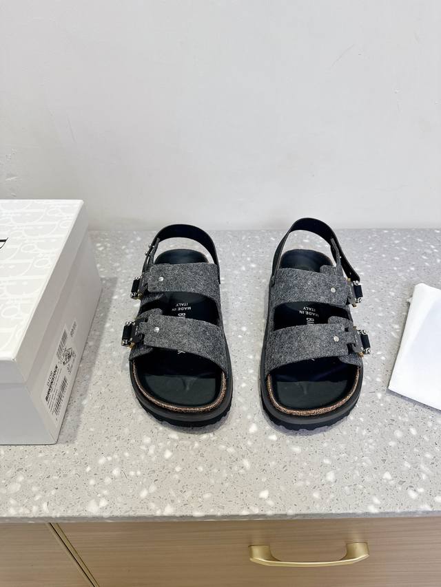 dior X Birkenstock Joint Milcno Sandals The Upper Part Of The Sole Is Dior's