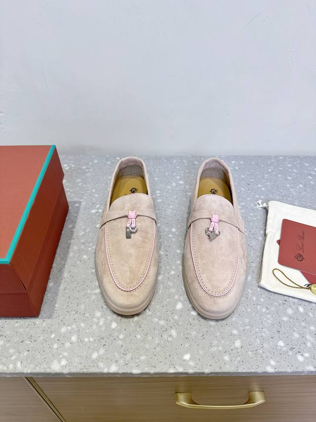 In Stock Loro Piana 25Ss New Spring And Summer British Loafers Single Shoes So T