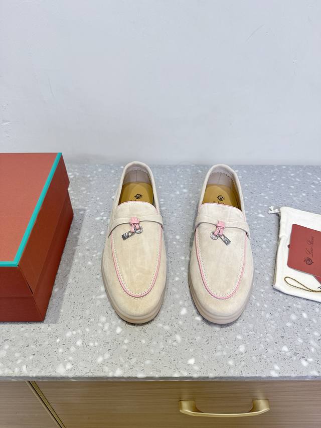 In Stock Loro Piana 25Ss New Spring And Summer British Loafers Single Shoes So T