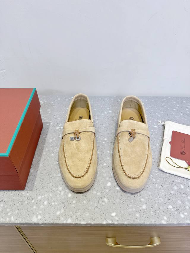 In Stock Loro Piana 25Ss New Spring And Summer British Loafers Single Shoes So T