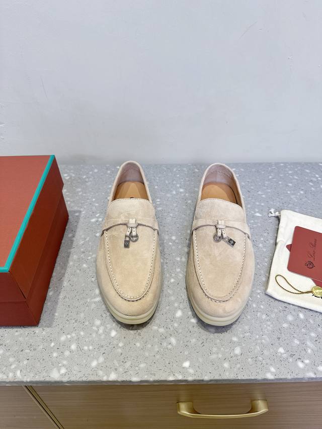 In Stock Loro Piana 25Ss New Spring And Summer British Loafers Single Shoes So T