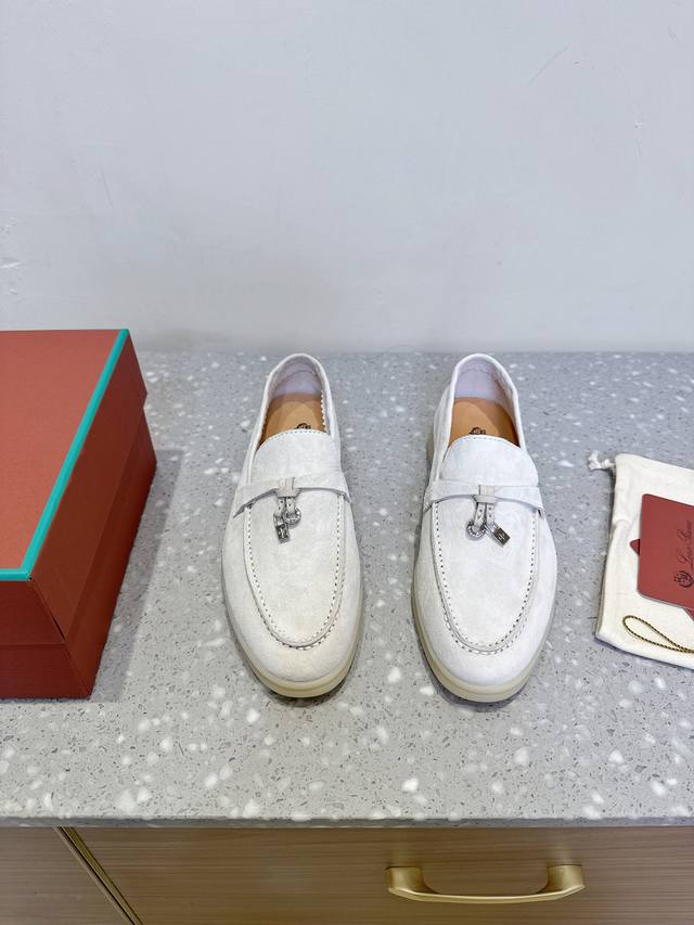 In Stock Loro Piana 25Ss New Spring And Summer British Loafers Single Shoes So T