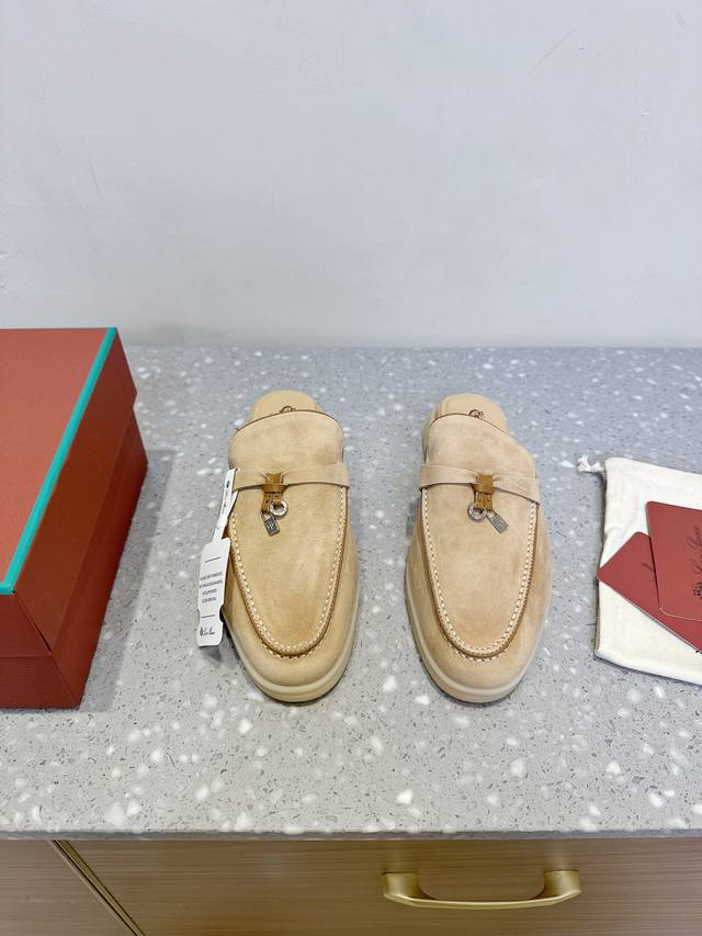 In Stock Loro Piana 25Ss New Spring And Summer British Mule Half-Slippers This I