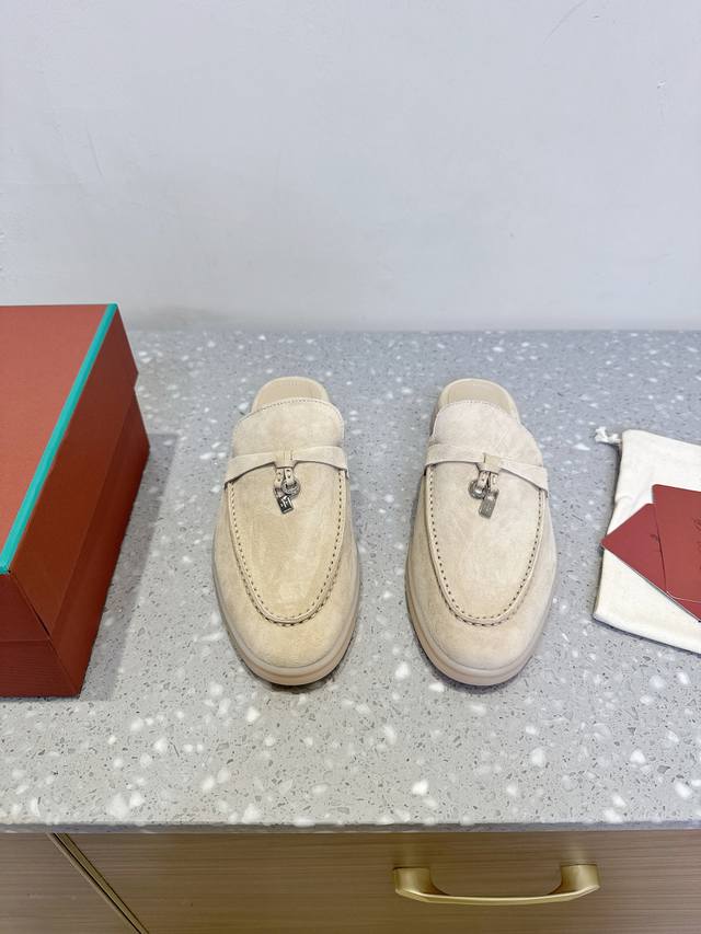 In Stock Loro Piana 25Ss New Spring And Summer British Mule Half-Slippers This I