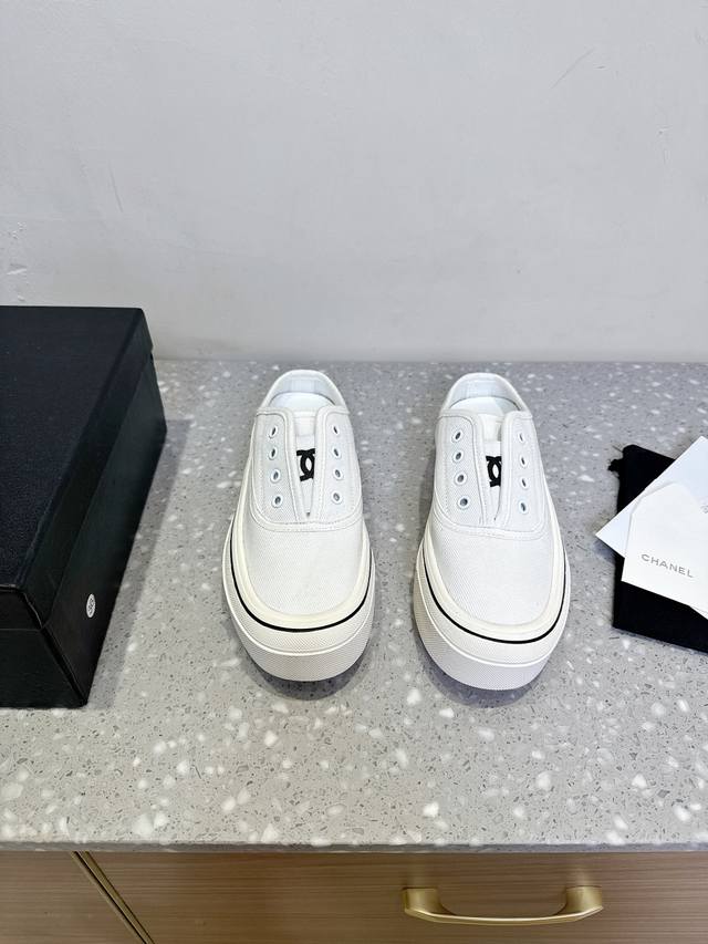 chanel Chanel 25Ss New Spring And Summer Thick-Soled Casual Shoes, Half-Slipp