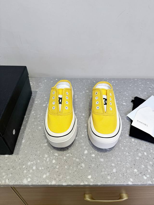chanel Chanel 25Ss New Spring And Summer Thick-Soled Casual Shoes, Half-Slipp
