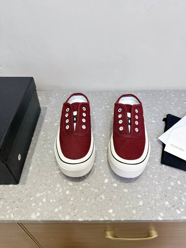 chanel Chanel 25Ss New Spring And Summer Thick-Soled Casual Shoes, Half-Slipp