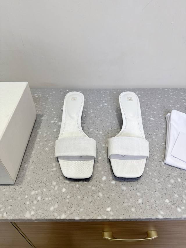 toteme Niche Fashion Brand 25Ss New Spring And Summer Clip-Toe Kitten Heel Sl