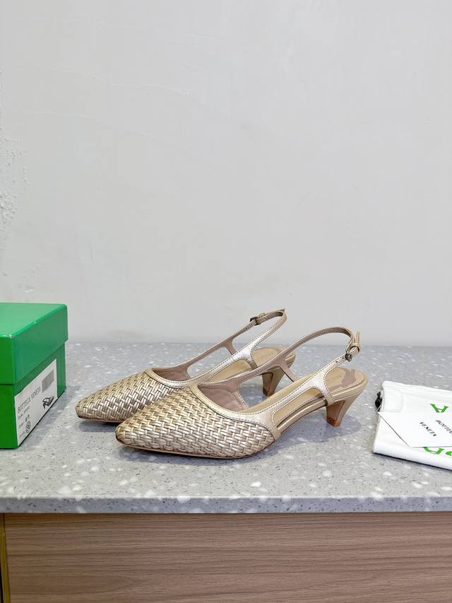 Dongguan Goods Bottega Venet 25Ss Spring And Summer New Small Pointed Woven Sand