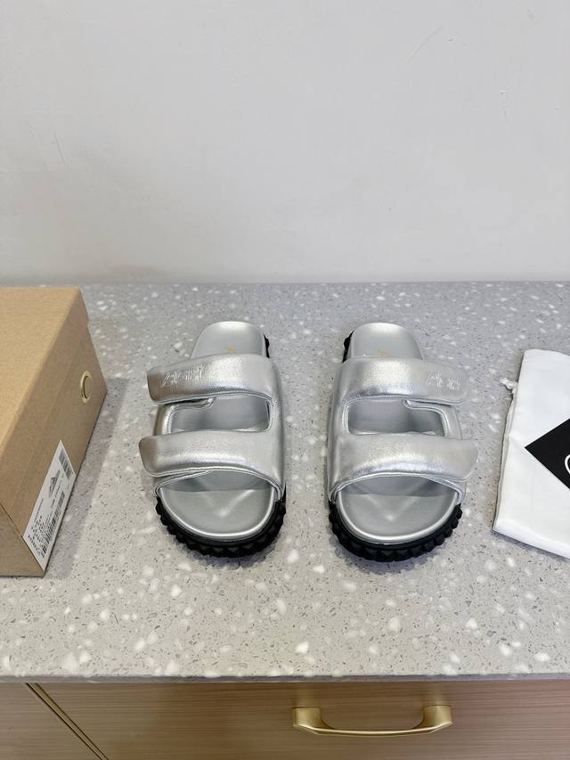 ash Niche Fashion Brand 25Ss New Spring And Summer Casual Flat Slippers Gloss