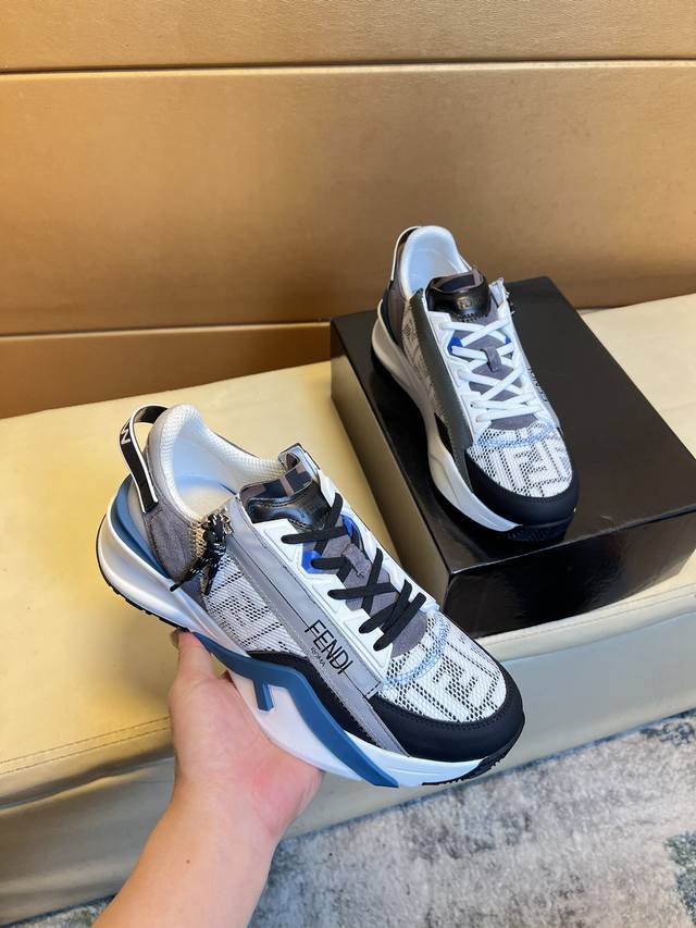 Dior men's shoes D-Connect neoprene sneakers thick sole heightening dad shoes fo