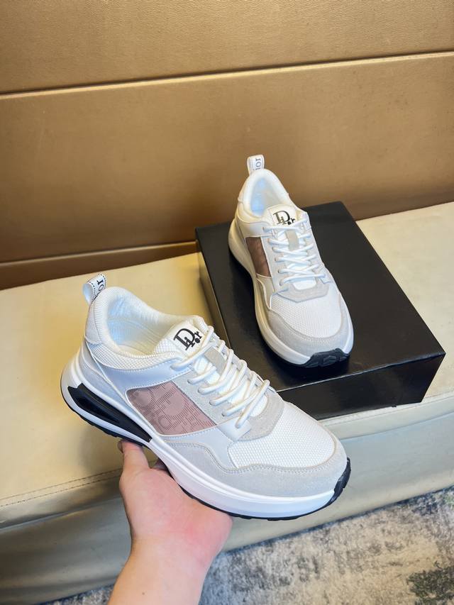 Dior men's shoes D-Connect neoprene sneakers thick sole heightening dad shoes fo