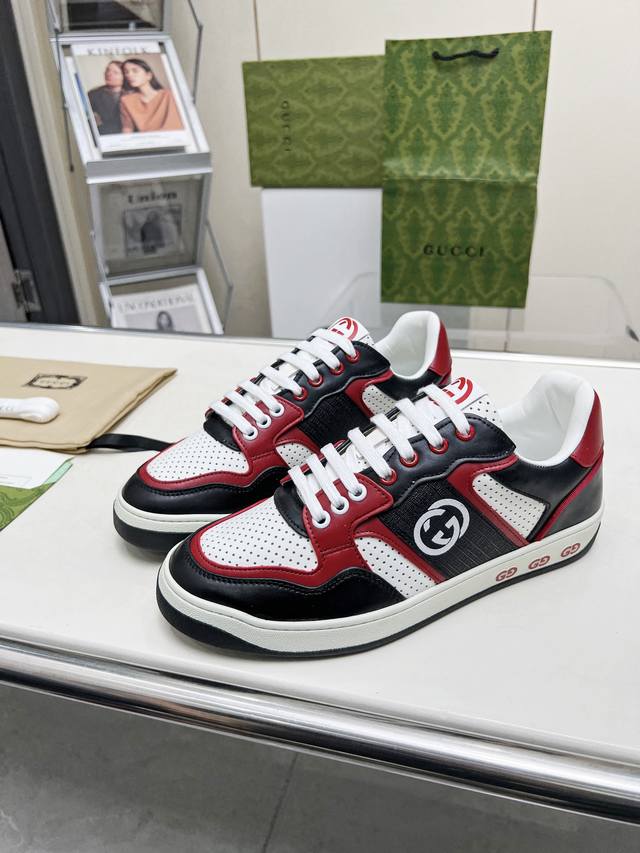 Top Gucci style, the most popular men's casual bag, top-grade leather imported f