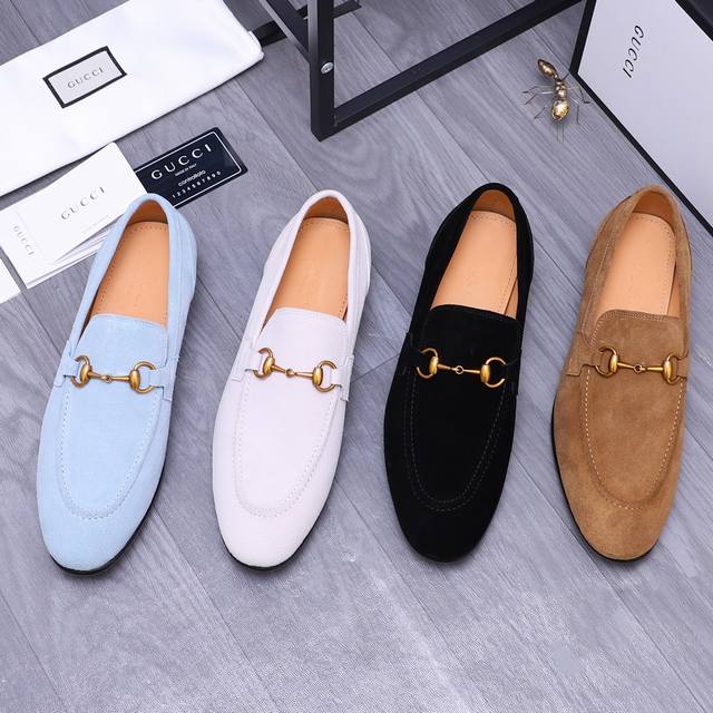 H's new men's slip-on shoes, lazy slip-on loafers, leather shoes for casual and