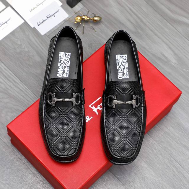Gucci official men's casual slip-on business leather shoes, the official latest