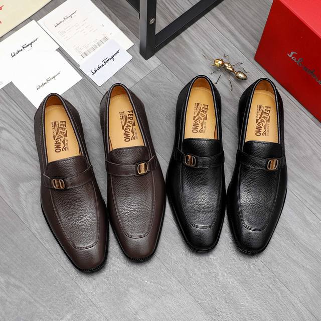 Gz classic business leather shoes, men's slip-on leather shoes, imported origina