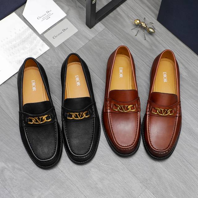 Dolce&Gabbana shiny leather business casual men's shoes loafers Exclusive spot,