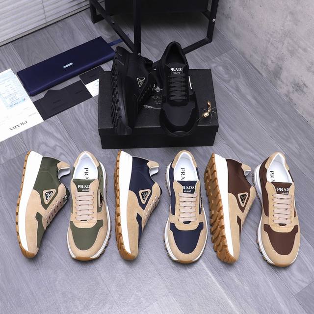 Ermenegildo Zegna Men's Lace-Up Sneakers This Triple Stitch sneaker is made of l